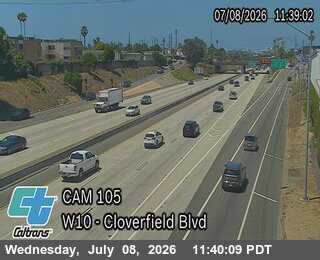 Snapshot from I-10 : (105) E/O Cloverfield Blvd