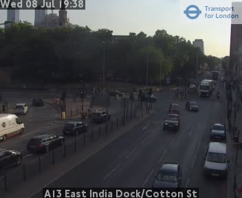 Snapshot from A13 East India Dock/Cotton St