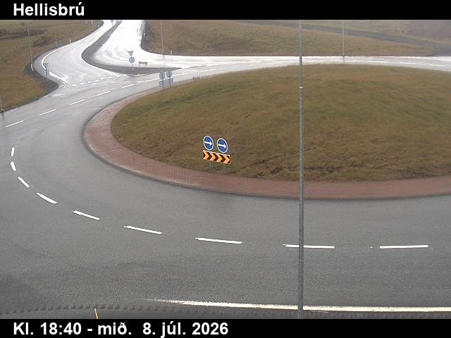 Snapshot from Hellisbrú — Hringtorg norðan Selfoss