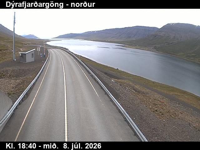 Snapshot from Dýrafjarðargöng norður — Dýrafjarðargöng  séð út Dýrafjörð
