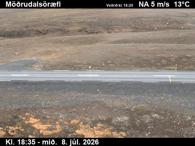 Snapshot from Möðrudalsöræfi — Möðrudalsöræfi séð niður á veg