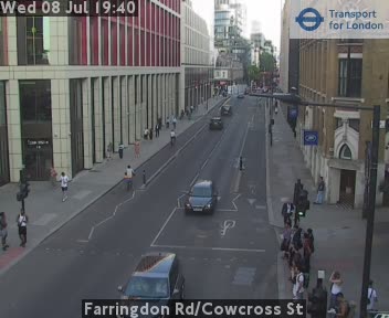 Snapshot from Farringdon Rd/Cowcross St