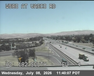 Snapshot from TVH40 -- I-580 : AT VASCO RD