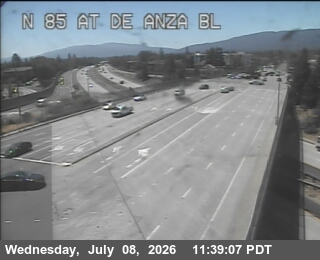 Snapshot from TV918 -- SR-85 : De Anza Boulevard