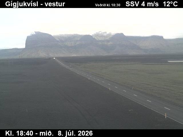 Snapshot from Gígjukvísl — Skeiðarársandur til vesturs