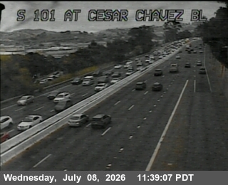 Snapshot from TV312 -- US-101 : At Cesar Chavez Bl