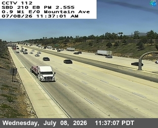 Snapshot from I-210 : (112) 0.9 Miles East of Mountain