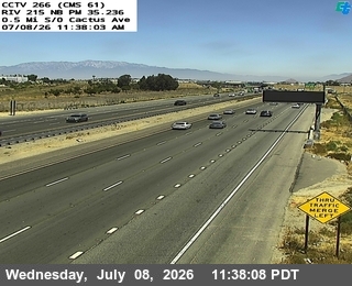 Snapshot from I-215 : (266) 0.5 Miles South of Cactus Avenue