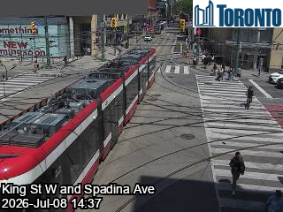 Snapshot from SPADINA AVE / KING ST W