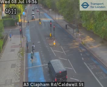 Snapshot from A3 Clapham Rd/Caldwell St