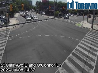 Snapshot from O CONNOR DR / ST CLAIR AVE E