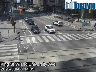 Snapshot from UNIVERSITY AVE / KING ST W
