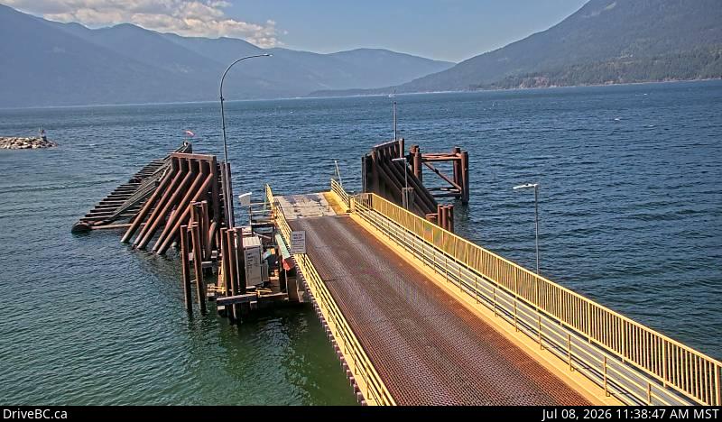 Snapshot from Kootenay Bay Ferry Ramp