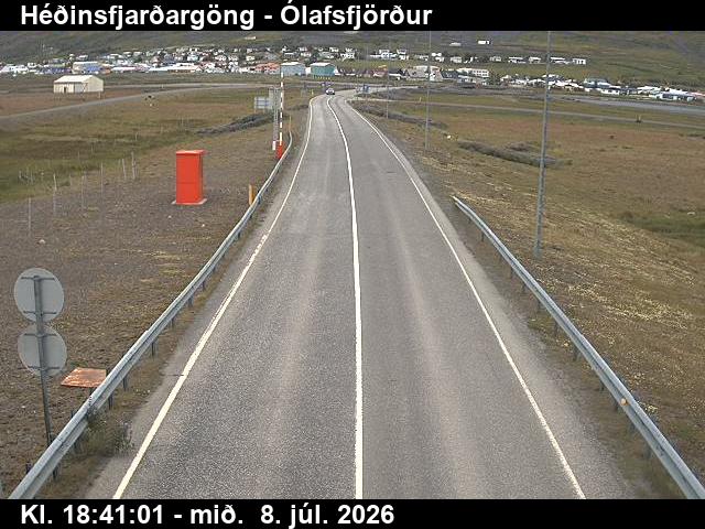 Snapshot from Héðinsfjarðargöng Ólafsfjarðarmegin — Héðinsfjarðargöng til Ólafsfjarðar