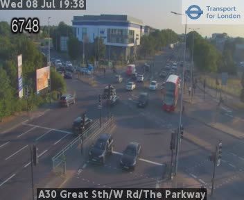 Snapshot from A30 Great Sth/W Rd/The Parkway