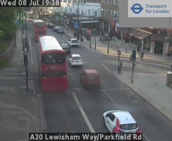 Snapshot from A20 Lewisham Way/Parkfield Rd
