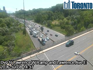 Snapshot from DON VALLEY PARKWAY N / LAWRENCE AVE E