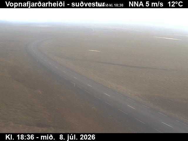 Snapshot from Vopnafjarðarheiði — Vopnafjarðarheiði til suðvesturs