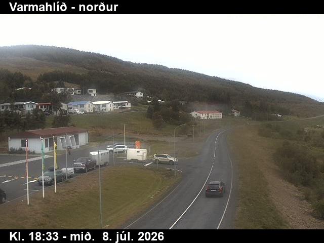 Snapshot from Varmahlíð — Varmahlíð séð í norður