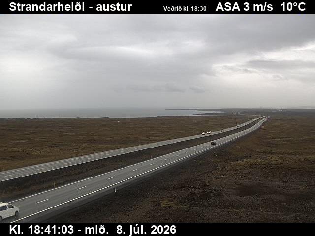 Snapshot from Strandarheiði — Strandarheiði séð til austurs