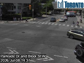 Snapshot from BLOOR ST W / KEELE ST / PARKSIDE DR