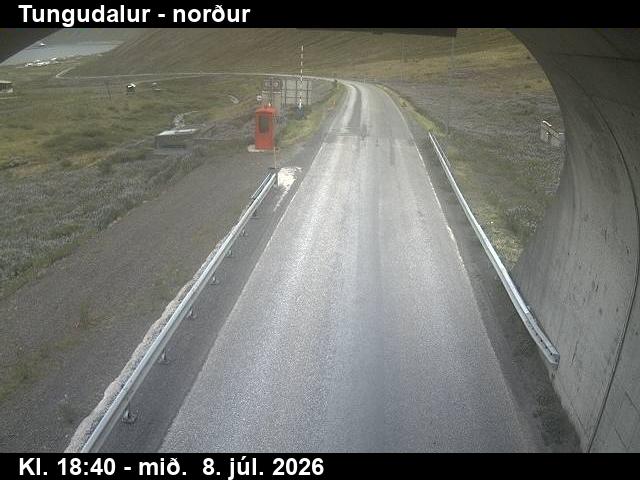 Snapshot from BB-göng_TU — Breiðadals- og Botnsheiðargöng, Tungudalur til norðurs