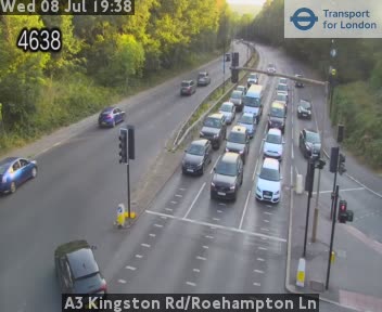 Snapshot from A3 Kingston Rd/Roehampton Ln