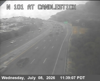 Snapshot from TV305 -- US-101 : Just North of Candlestick Park