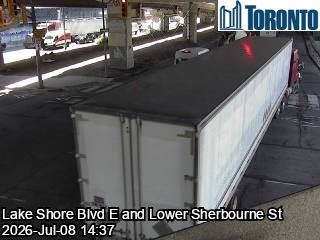 Snapshot from LAKE SHORE BLVD E / LOWER SHERBOURNE ST