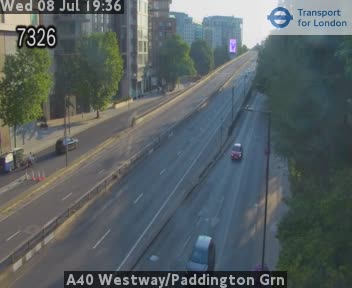 Snapshot from A40 Westway/Paddington Grn