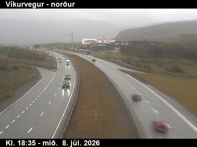 Snapshot from Vikurvegur — Vesturlandsvegur norður