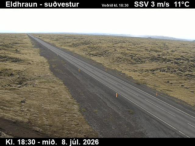 Snapshot from Eldhraun — Eldhraun séð til suðvesturs