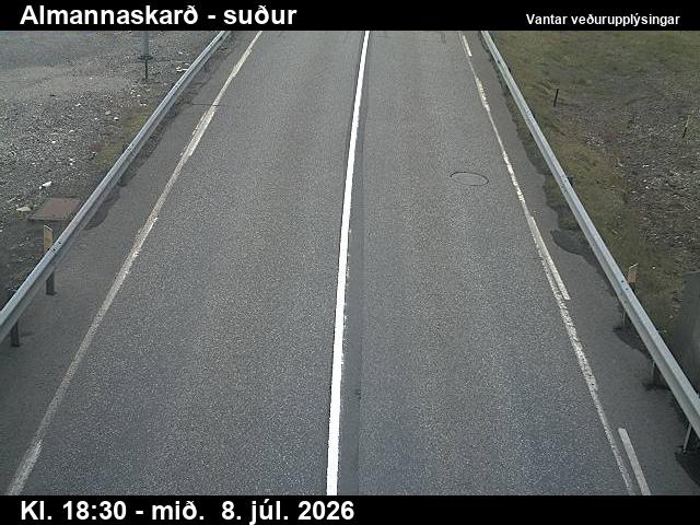 Snapshot from Almannaskarð - suður — Almannaskarð niður á veg til suðurs