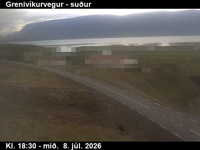 Snapshot from Grenivíkurvegur — Grenivíkurvegur séð til suðurs