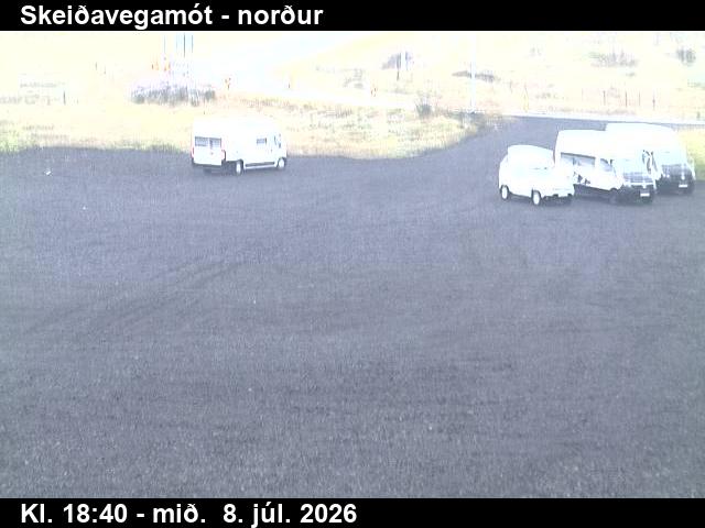 Snapshot from Skeiðavegamót — Skeiðavegamót séð upp Skeið