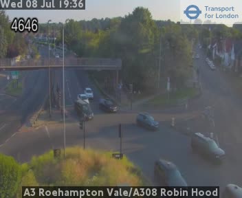 Snapshot from A3 Roehampton Vale/A308 Robin Hood