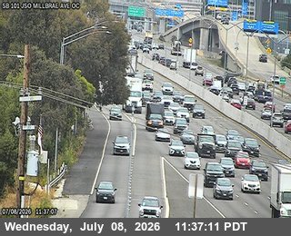 Snapshot from TV412 -- US-101 : AT JSO MILBRAE AV OC