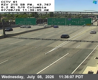 Snapshot from I-215 : (61) 0.2 Miles S of Columbia
