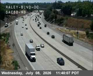 Snapshot from Hwy 80 at Raley