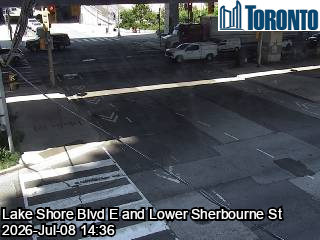Snapshot from LAKE SHORE BLVD E / LOWER SHERBOURNE ST