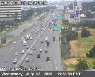Snapshot from TVB19 -- I-880 : AT HEGENBERGER RD