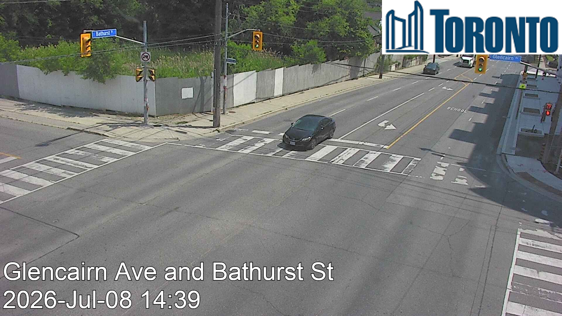 Snapshot from BATHURST ST / GLENCAIRN AVE