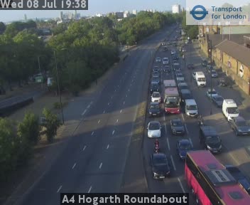 Snapshot from A4 Hogarth Roundabout