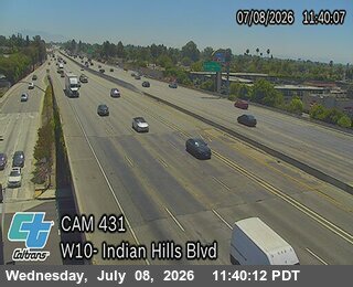Snapshot from I-10 : (431) Indian Hill Blvd