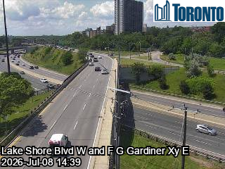 Snapshot from LAKE SHORE BLVD W / BRITISH COLUMBIA RD / LAKESHORE BRITISH COLUMBIA RAMP