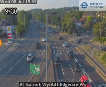 Snapshot from A1 Barnet Wy/A41 Edgware Wy