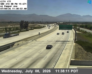 Snapshot from I-210 : (177) 0.5 Miles East Of Riverside