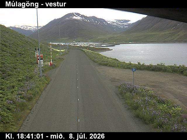 Snapshot from Múlagöng vestur — Múlagöng séð inn Ólafsfjörð
