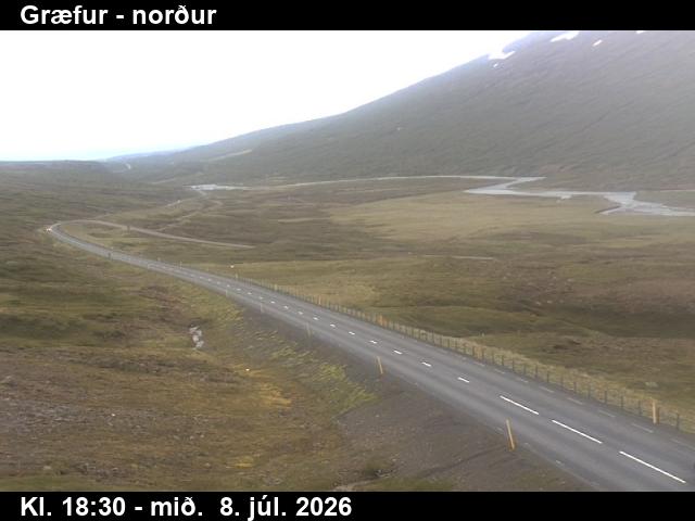 Snapshot from Græfur — Græfur séð norður til Egilsstaða