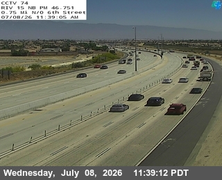 Snapshot from I-15 : (74) .75mi North Of 6th Street